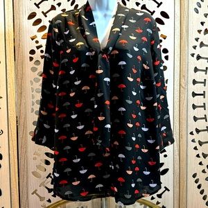 ModCloth Umbrella Blouse Top sz 1X